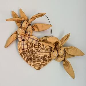 Simply Adorable-Every Bunny Welcome-Easter/Spring Decor-6 Bunnies Pose-able Ears